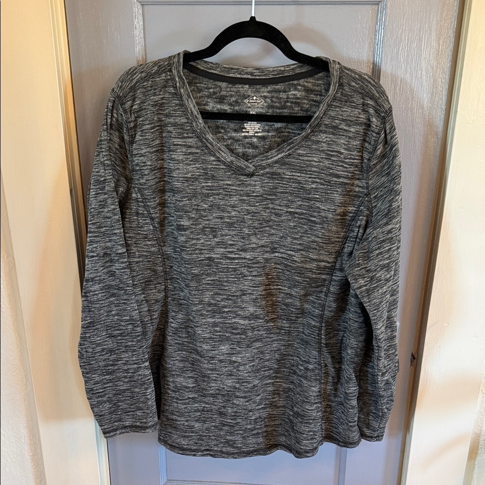 St. John's Bay Charcoal Long Sleeve Top